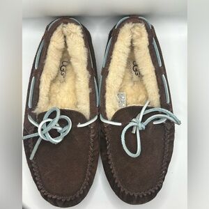 UGG Dakota moccasin slippers in Chocolate Brown